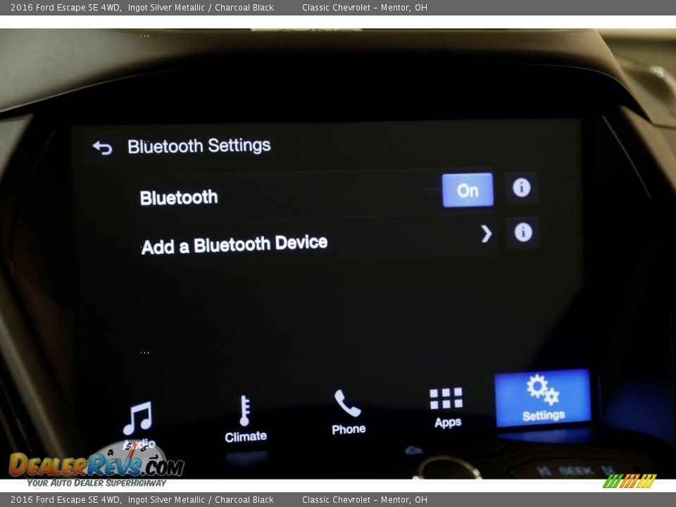 2016 Ford Escape SE 4WD Ingot Silver Metallic / Charcoal Black Photo #13