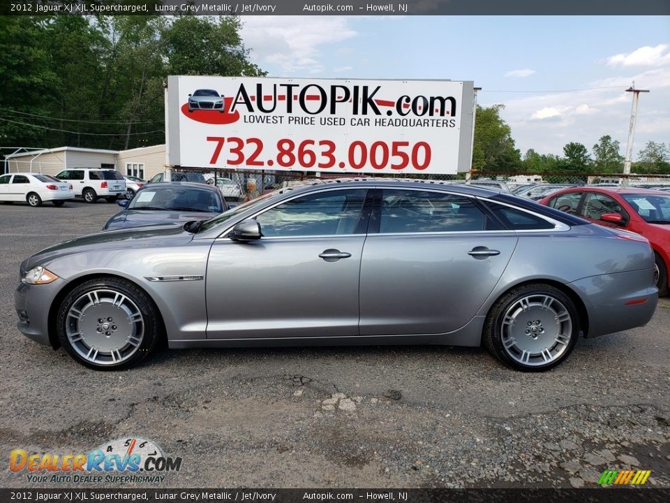 2012 Jaguar XJ XJL Supercharged Lunar Grey Metallic / Jet/Ivory Photo #1
