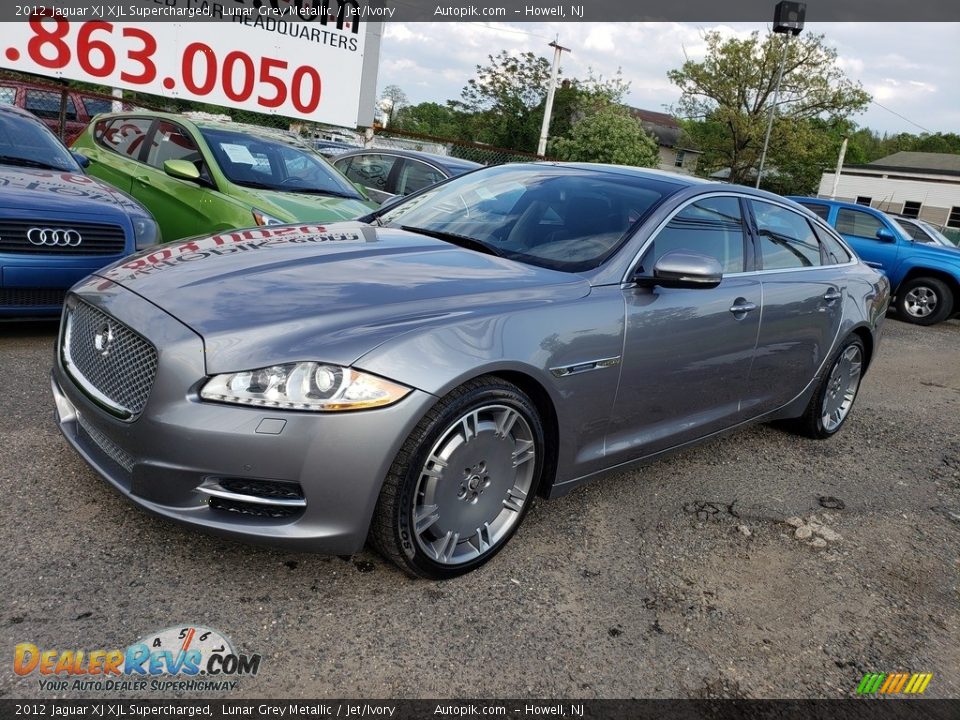 2012 Jaguar XJ XJL Supercharged Lunar Grey Metallic / Jet/Ivory Photo #2