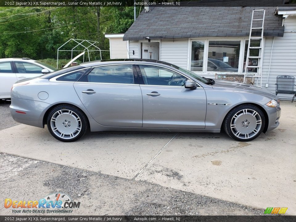 2012 Jaguar XJ XJL Supercharged Lunar Grey Metallic / Jet/Ivory Photo #3