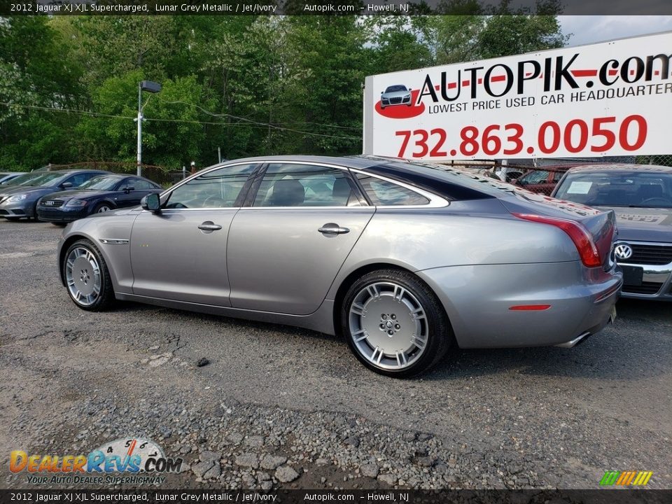 2012 Jaguar XJ XJL Supercharged Lunar Grey Metallic / Jet/Ivory Photo #4