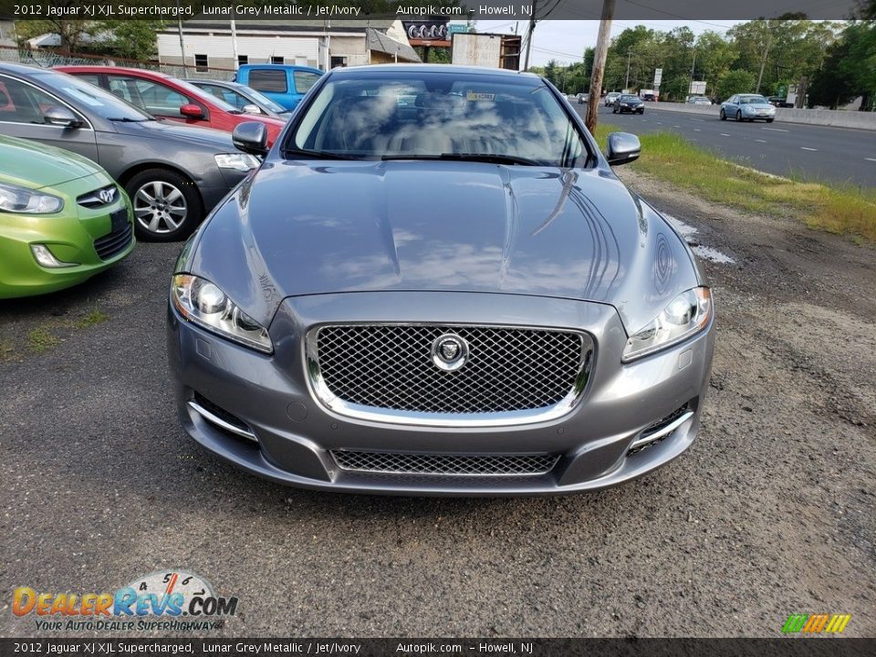 2012 Jaguar XJ XJL Supercharged Lunar Grey Metallic / Jet/Ivory Photo #6