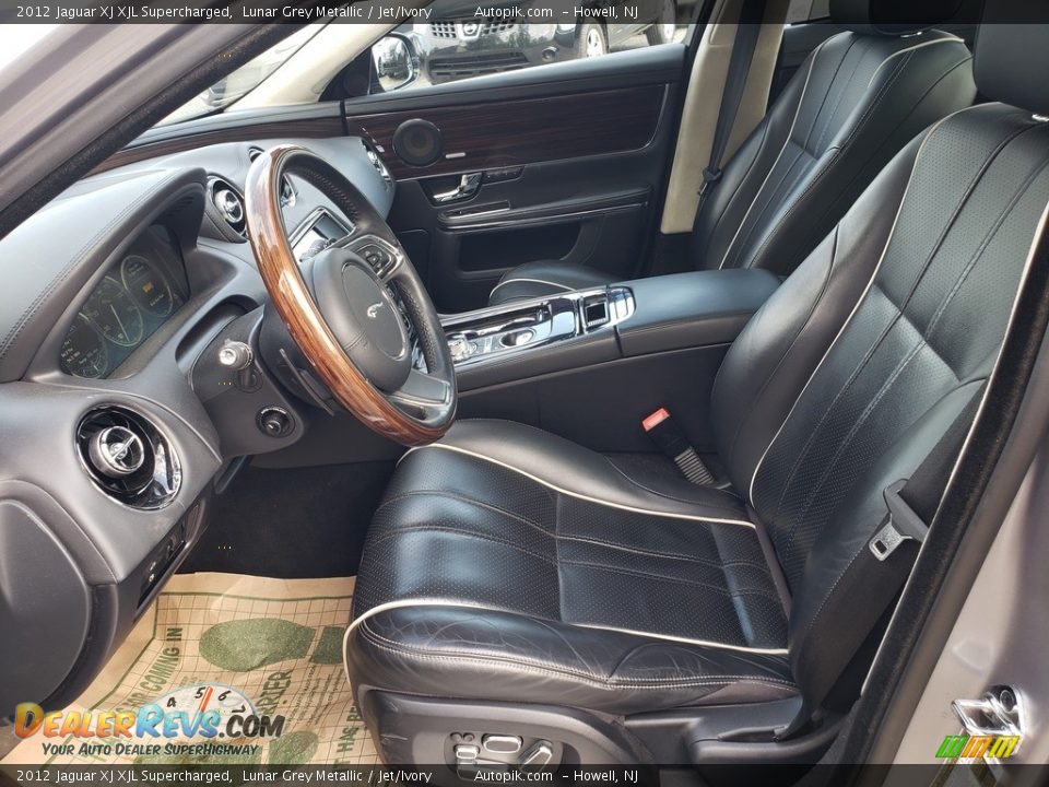 2012 Jaguar XJ XJL Supercharged Lunar Grey Metallic / Jet/Ivory Photo #9