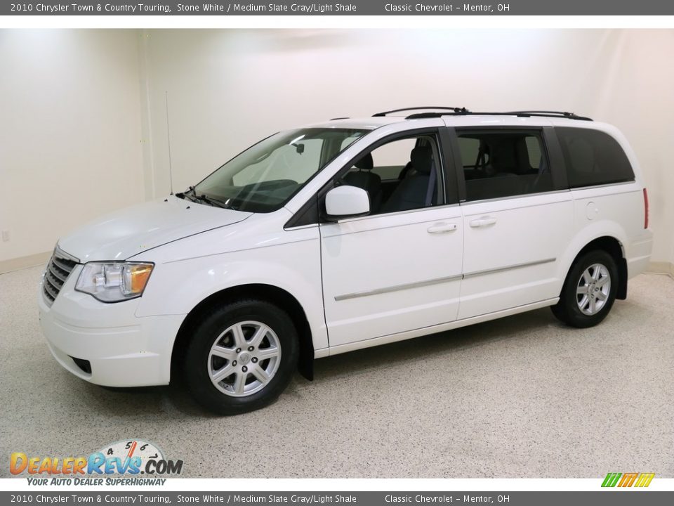 2010 Chrysler Town & Country Touring Stone White / Medium Slate Gray/Light Shale Photo #3