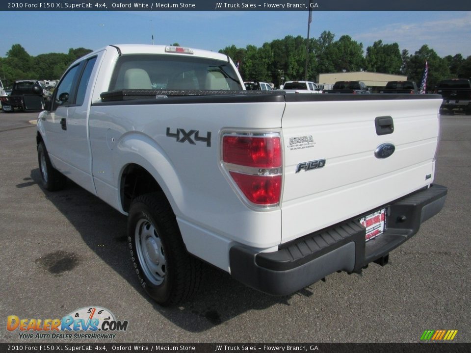 2010 Ford F150 XL SuperCab 4x4 Oxford White / Medium Stone Photo #3