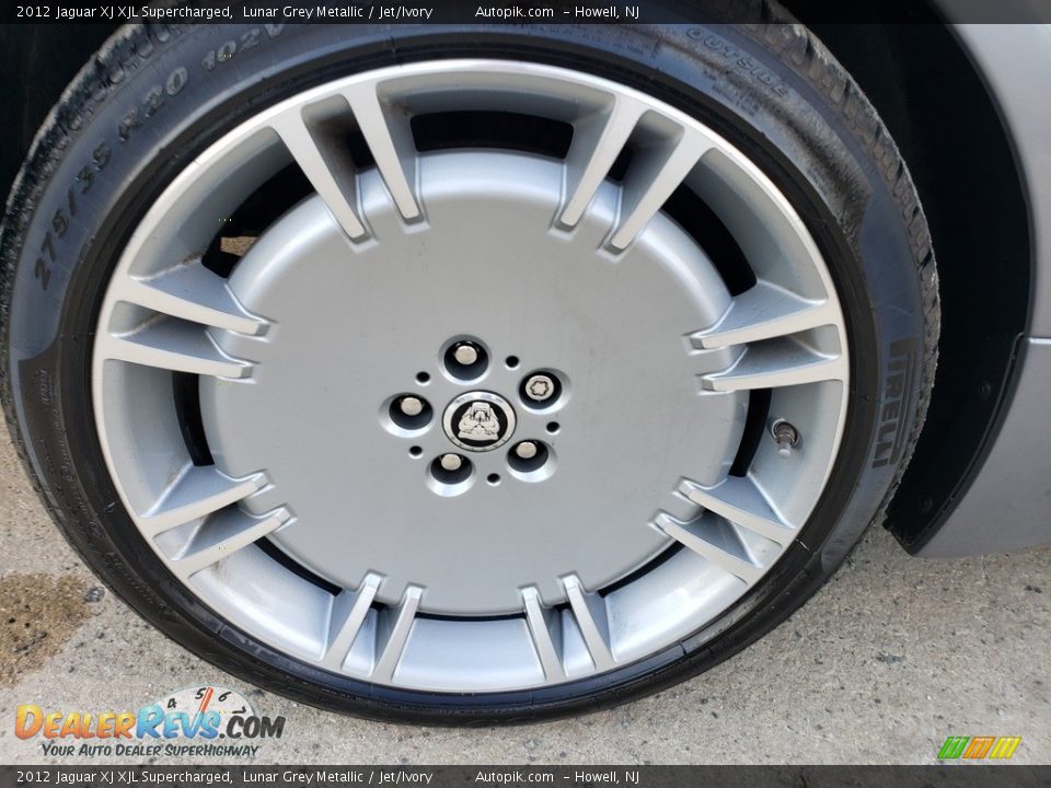 2012 Jaguar XJ XJL Supercharged Lunar Grey Metallic / Jet/Ivory Photo #16
