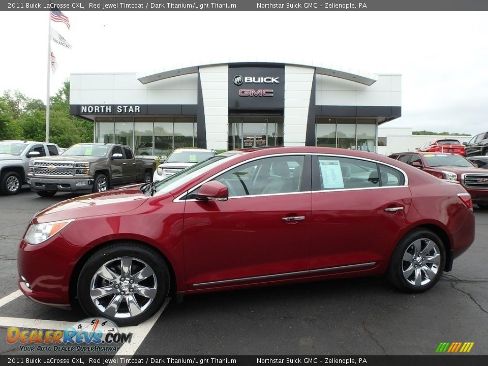 2011 Buick LaCrosse CXL Red Jewel Tintcoat / Dark Titanium/Light Titanium Photo #1