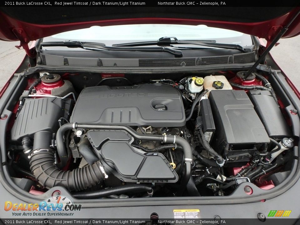2011 Buick LaCrosse CXL Red Jewel Tintcoat / Dark Titanium/Light Titanium Photo #2