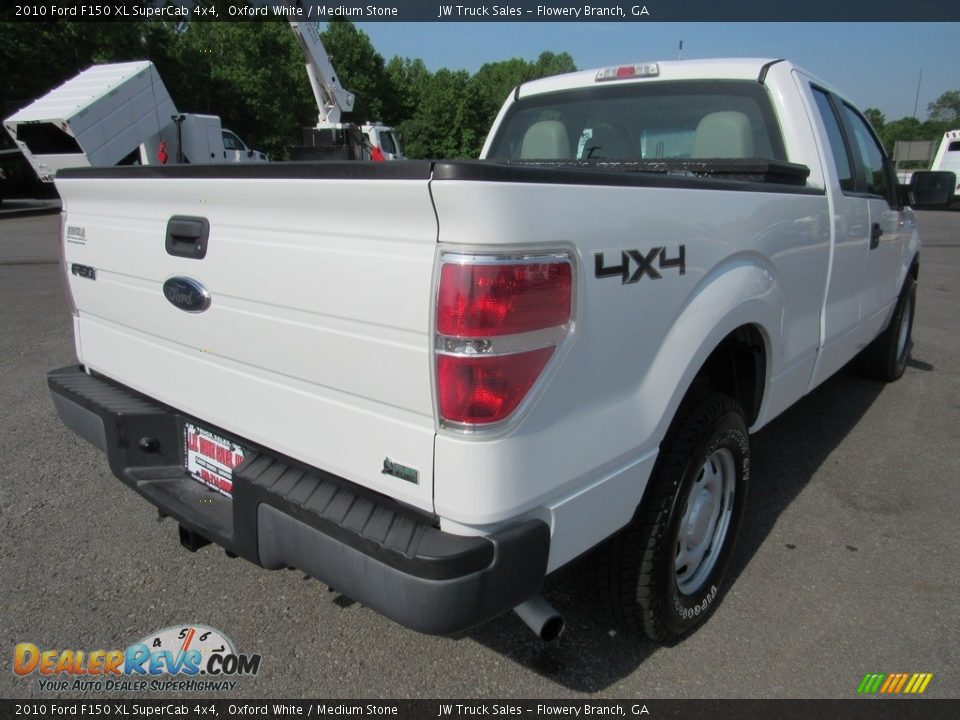 2010 Ford F150 XL SuperCab 4x4 Oxford White / Medium Stone Photo #5