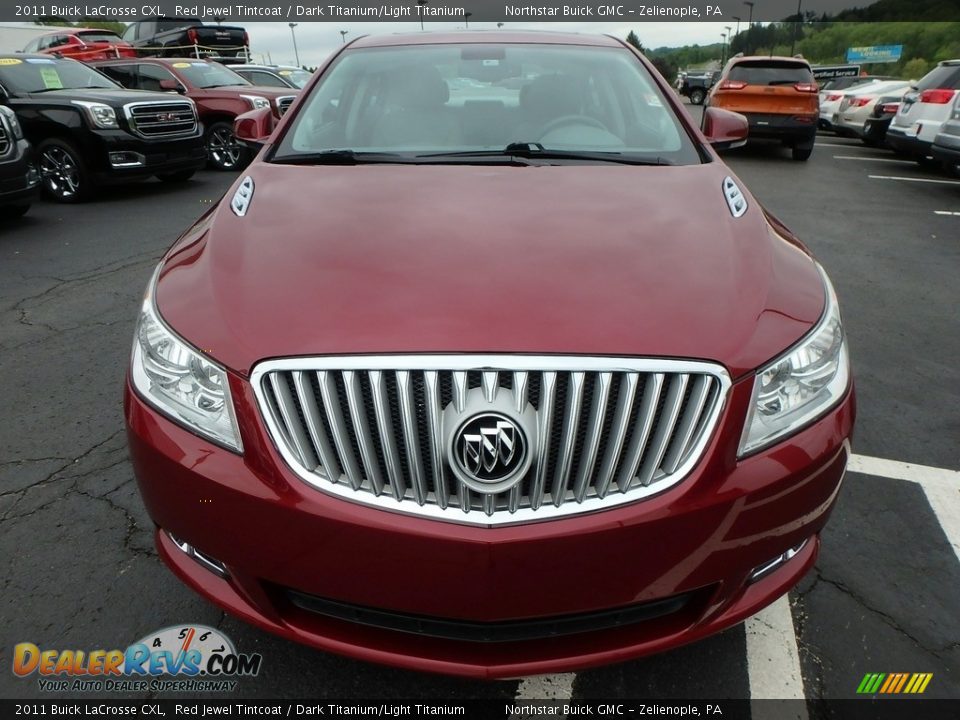 2011 Buick LaCrosse CXL Red Jewel Tintcoat / Dark Titanium/Light Titanium Photo #3