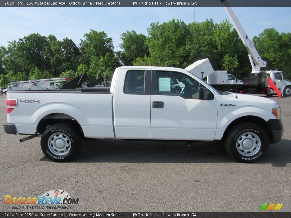 2010 Ford F150 XL SuperCab 4x4 Oxford White / Medium Stone Photo #6