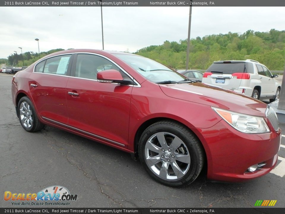 2011 Buick LaCrosse CXL Red Jewel Tintcoat / Dark Titanium/Light Titanium Photo #4