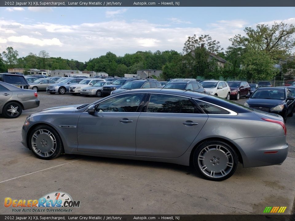 2012 Jaguar XJ XJL Supercharged Lunar Grey Metallic / Jet/Ivory Photo #21