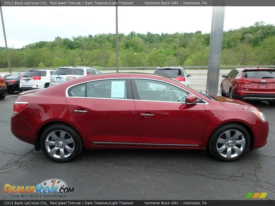 2011 Buick LaCrosse CXL Red Jewel Tintcoat / Dark Titanium/Light Titanium Photo #5