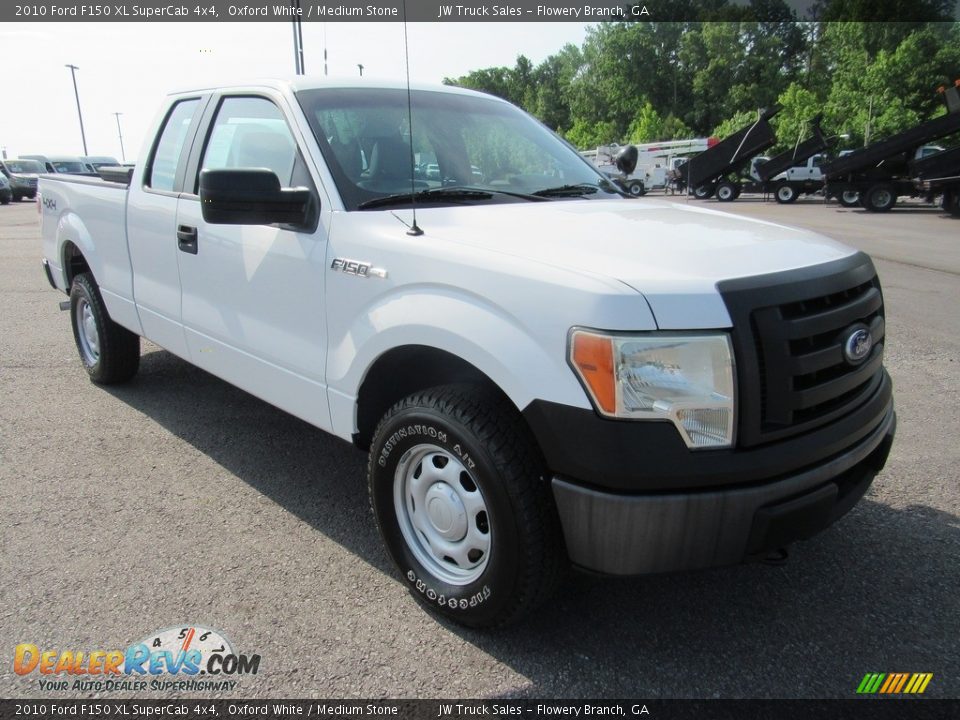 2010 Ford F150 XL SuperCab 4x4 Oxford White / Medium Stone Photo #7