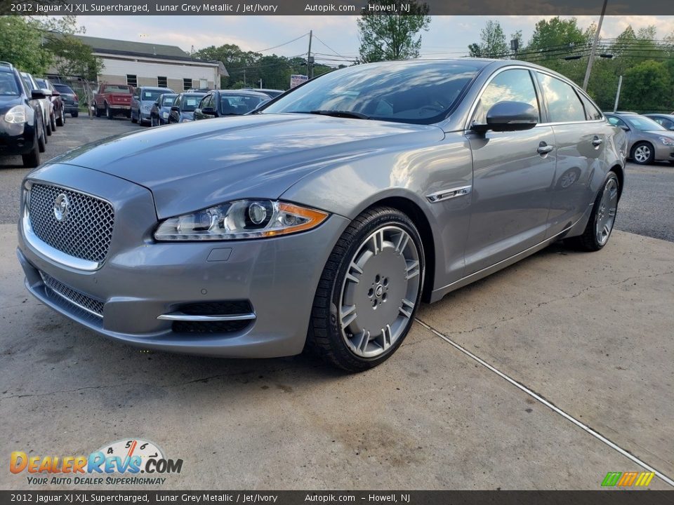 2012 Jaguar XJ XJL Supercharged Lunar Grey Metallic / Jet/Ivory Photo #22