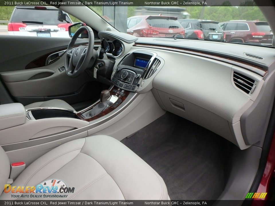 2011 Buick LaCrosse CXL Red Jewel Tintcoat / Dark Titanium/Light Titanium Photo #6