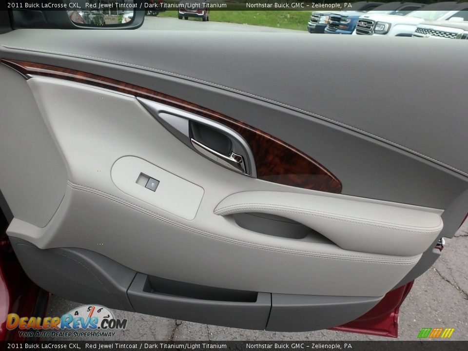 2011 Buick LaCrosse CXL Red Jewel Tintcoat / Dark Titanium/Light Titanium Photo #7
