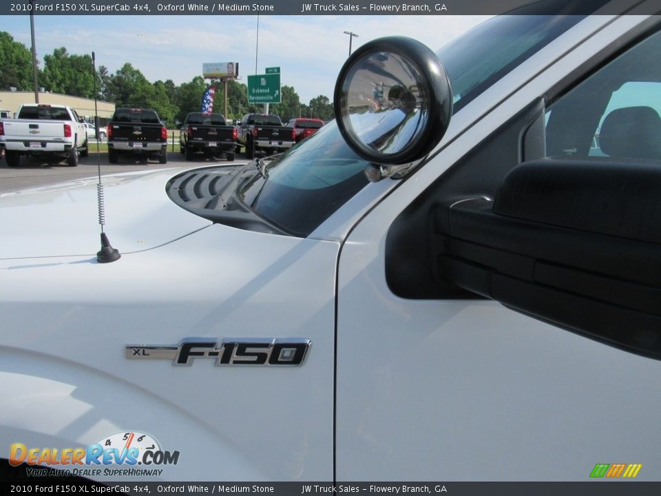 2010 Ford F150 XL SuperCab 4x4 Oxford White / Medium Stone Photo #9