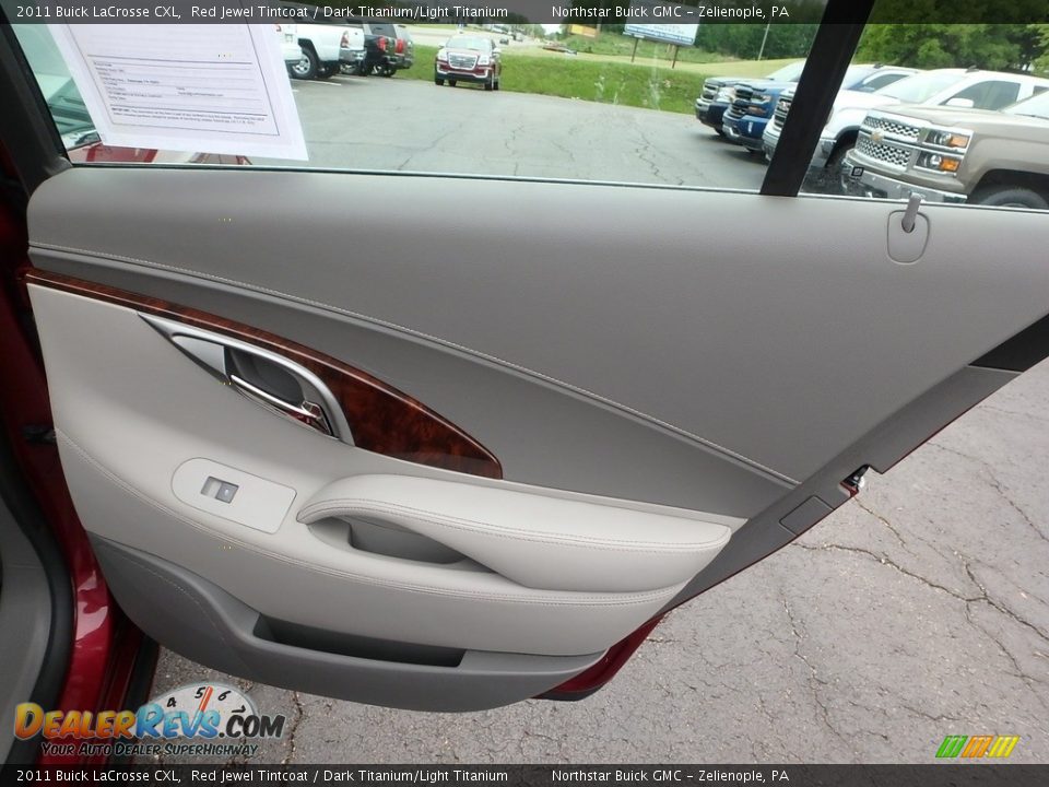 2011 Buick LaCrosse CXL Red Jewel Tintcoat / Dark Titanium/Light Titanium Photo #9