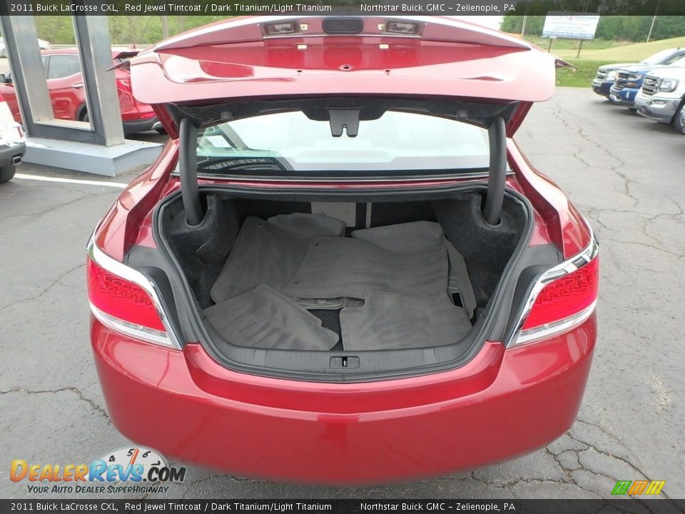 2011 Buick LaCrosse CXL Red Jewel Tintcoat / Dark Titanium/Light Titanium Photo #11