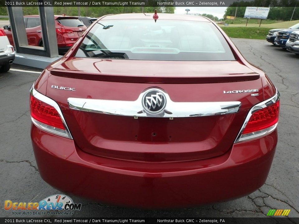 2011 Buick LaCrosse CXL Red Jewel Tintcoat / Dark Titanium/Light Titanium Photo #12