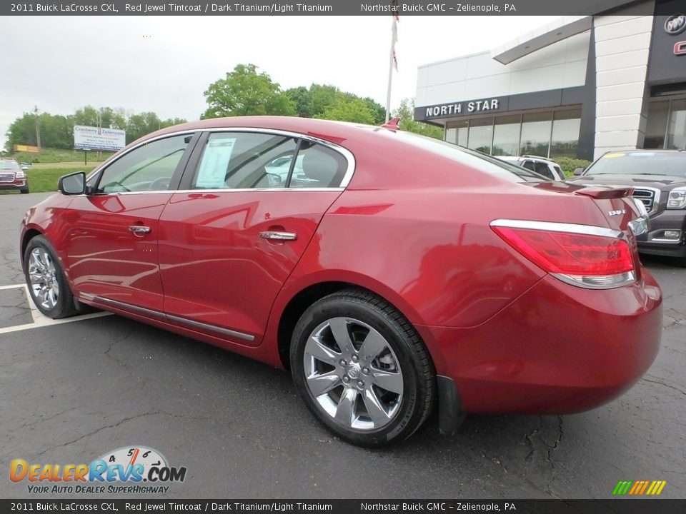 2011 Buick LaCrosse CXL Red Jewel Tintcoat / Dark Titanium/Light Titanium Photo #13