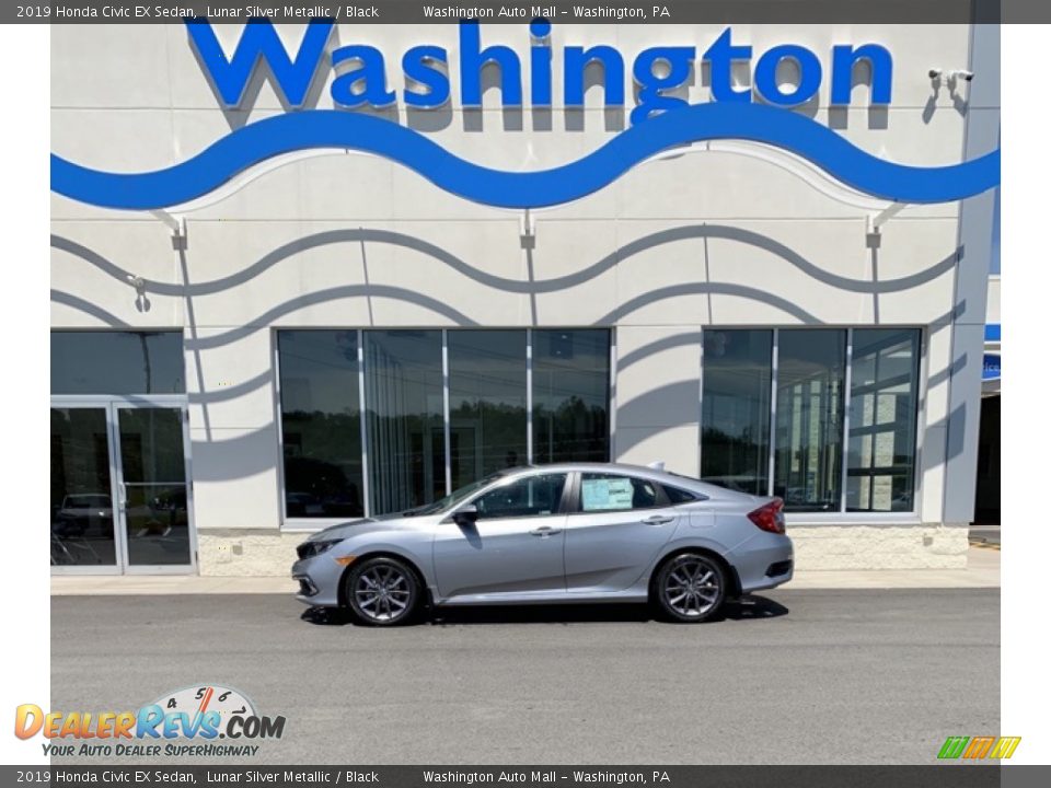 2019 Honda Civic EX Sedan Lunar Silver Metallic / Black Photo #1