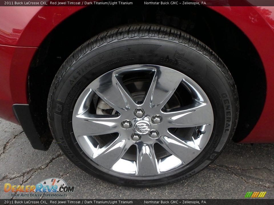 2011 Buick LaCrosse CXL Red Jewel Tintcoat / Dark Titanium/Light Titanium Photo #15