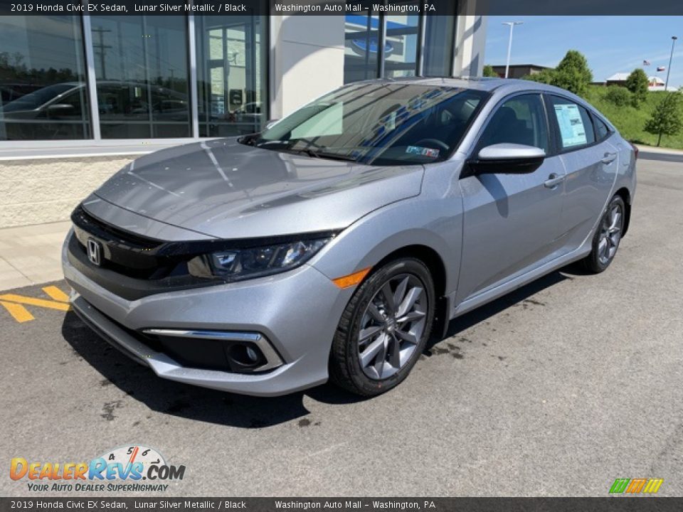 2019 Honda Civic EX Sedan Lunar Silver Metallic / Black Photo #2
