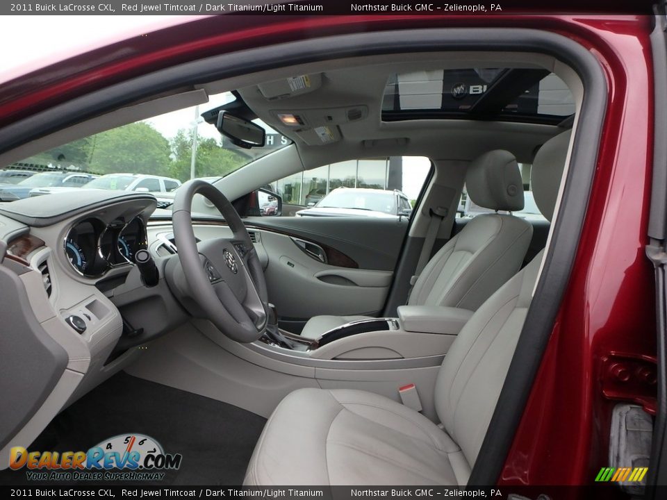 2011 Buick LaCrosse CXL Red Jewel Tintcoat / Dark Titanium/Light Titanium Photo #16