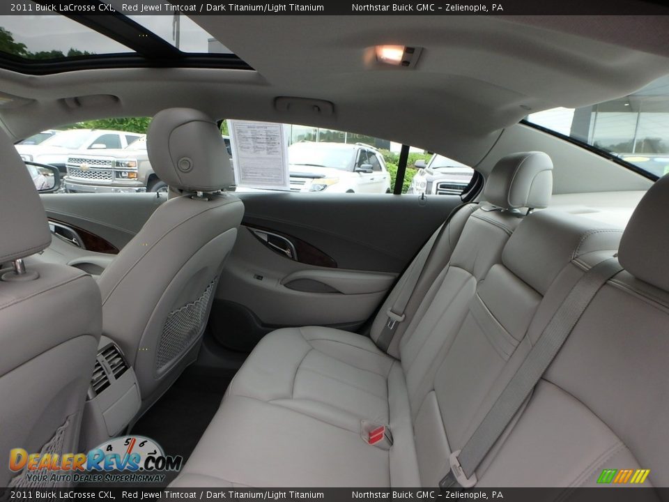 2011 Buick LaCrosse CXL Red Jewel Tintcoat / Dark Titanium/Light Titanium Photo #17