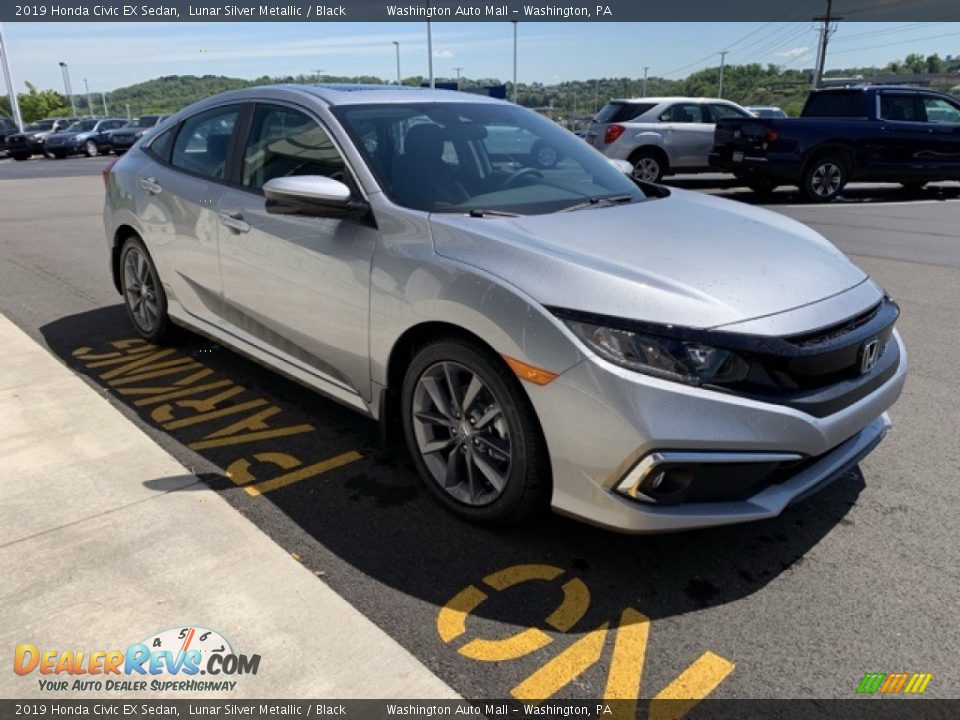 2019 Honda Civic EX Sedan Lunar Silver Metallic / Black Photo #4