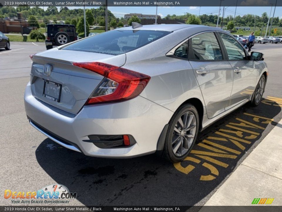 2019 Honda Civic EX Sedan Lunar Silver Metallic / Black Photo #5