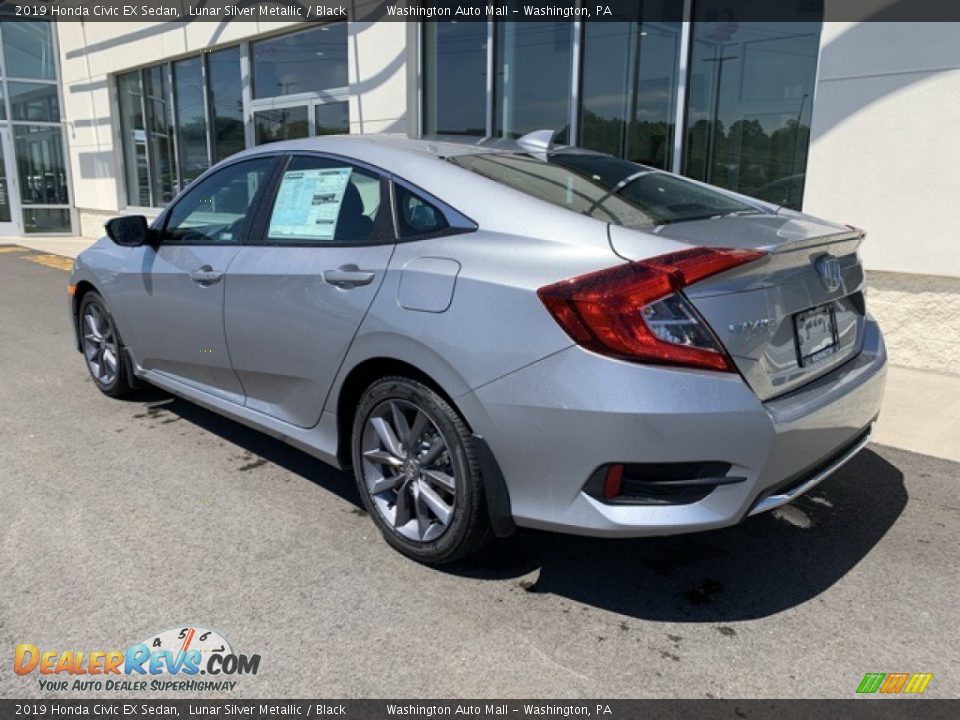 2019 Honda Civic EX Sedan Lunar Silver Metallic / Black Photo #7