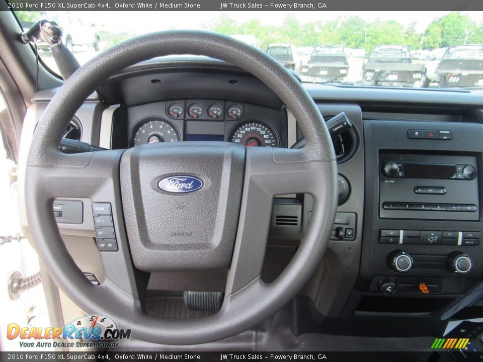 2010 Ford F150 XL SuperCab 4x4 Oxford White / Medium Stone Photo #23