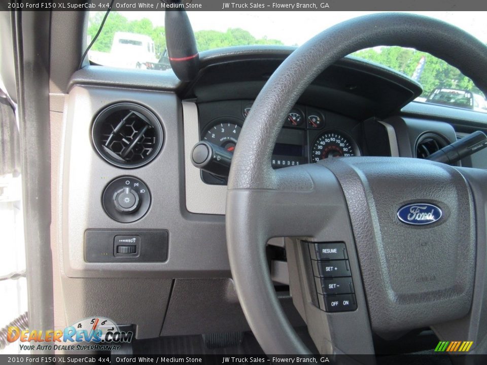 2010 Ford F150 XL SuperCab 4x4 Oxford White / Medium Stone Photo #24