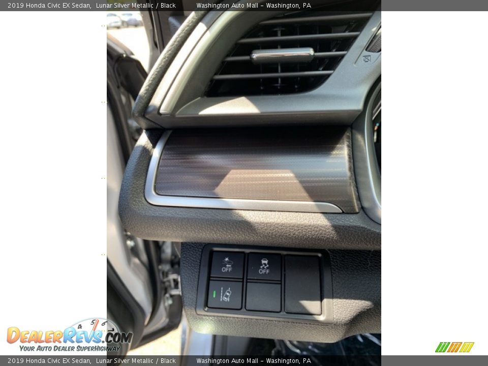 2019 Honda Civic EX Sedan Lunar Silver Metallic / Black Photo #12