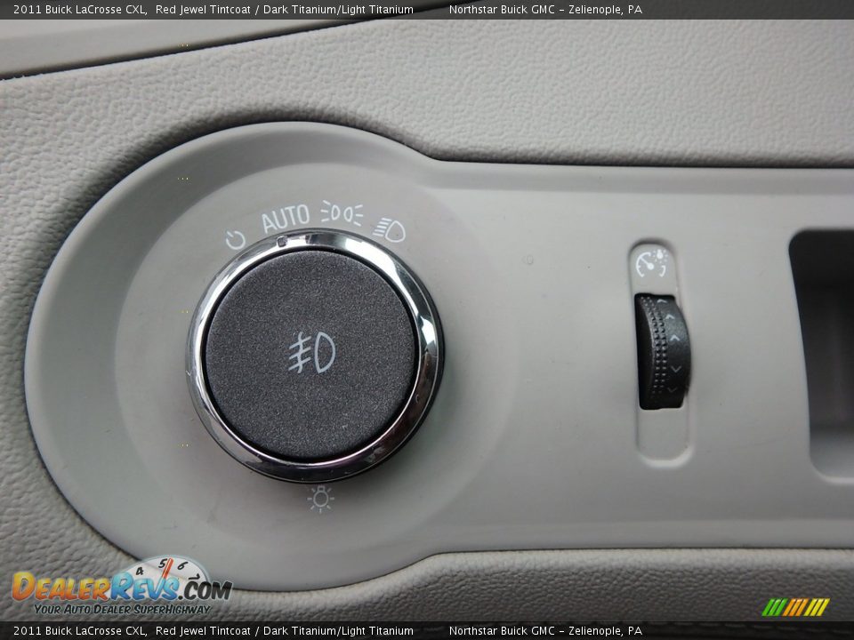 2011 Buick LaCrosse CXL Red Jewel Tintcoat / Dark Titanium/Light Titanium Photo #25