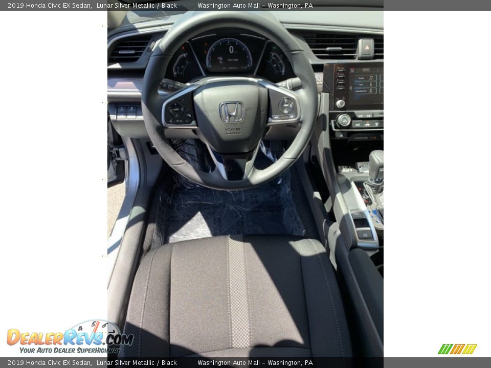 2019 Honda Civic EX Sedan Lunar Silver Metallic / Black Photo #13
