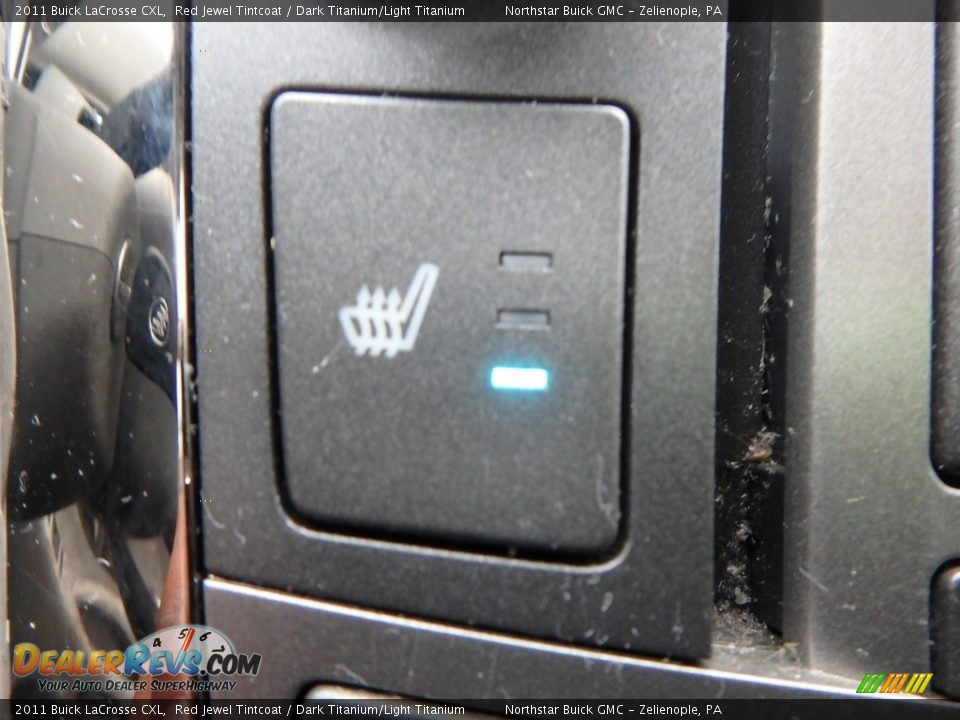 2011 Buick LaCrosse CXL Red Jewel Tintcoat / Dark Titanium/Light Titanium Photo #27