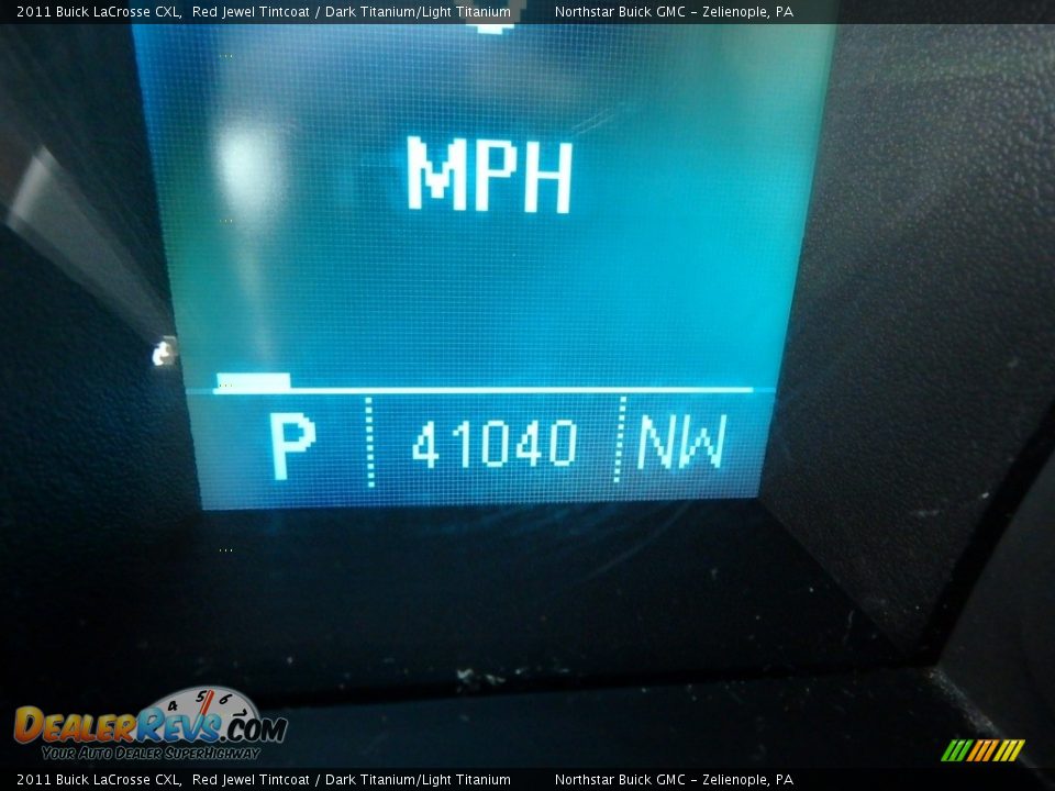 2011 Buick LaCrosse CXL Red Jewel Tintcoat / Dark Titanium/Light Titanium Photo #30