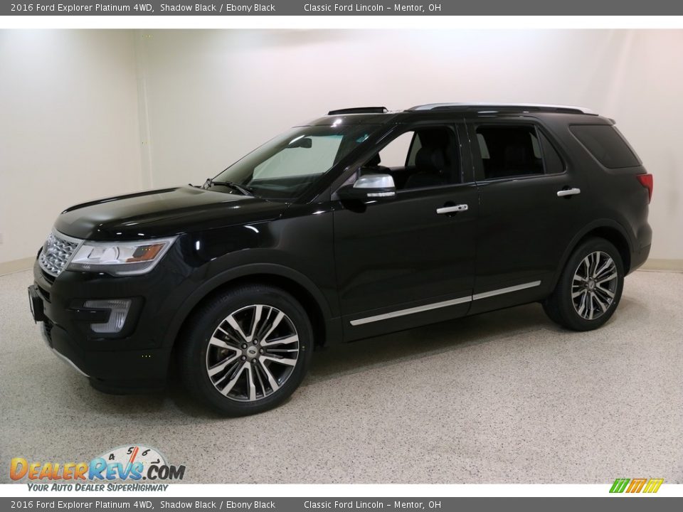 2016 Ford Explorer Platinum 4WD Shadow Black / Ebony Black Photo #3