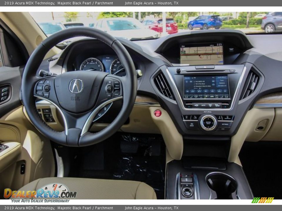 2019 Acura MDX Technology Majestic Black Pearl / Parchment Photo #25