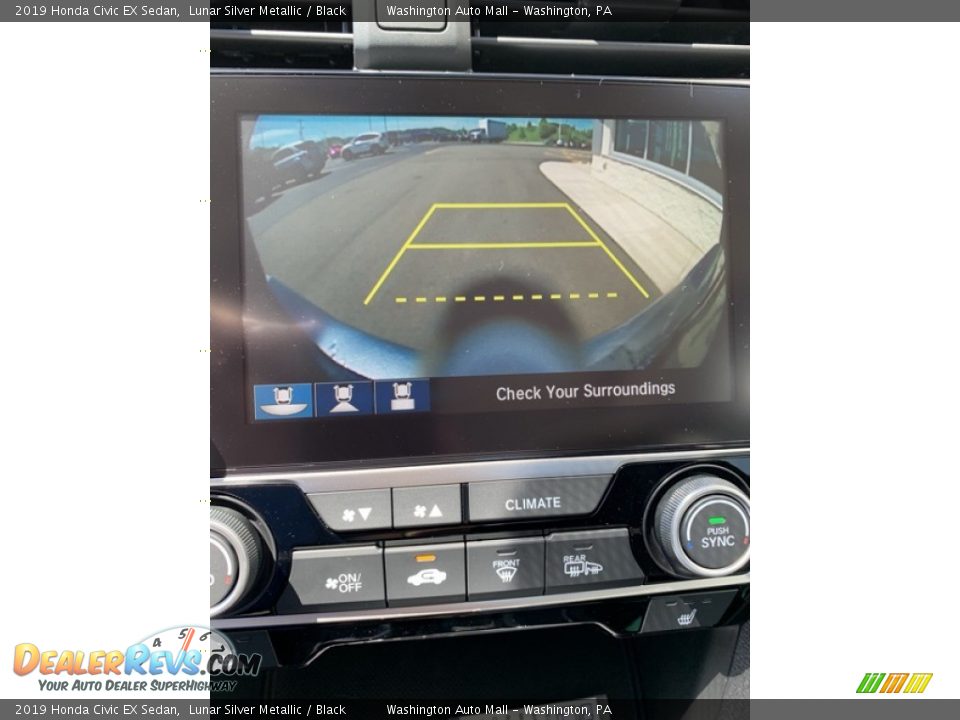 2019 Honda Civic EX Sedan Lunar Silver Metallic / Black Photo #32