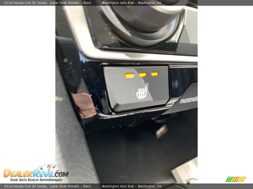 2019 Honda Civic EX Sedan Lunar Silver Metallic / Black Photo #35