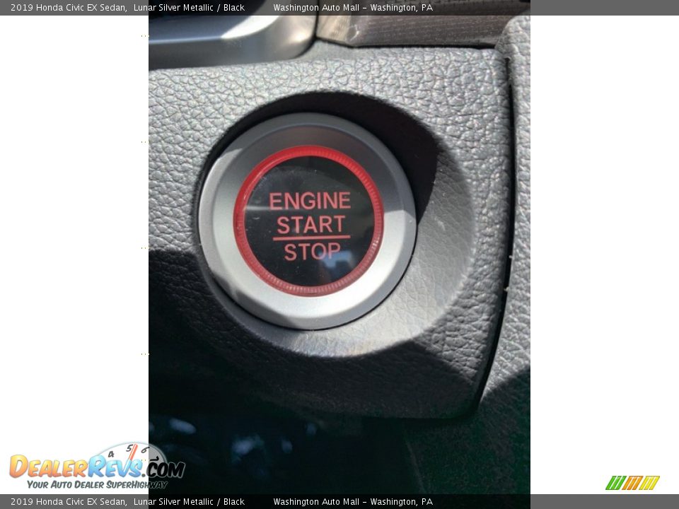 2019 Honda Civic EX Sedan Lunar Silver Metallic / Black Photo #36