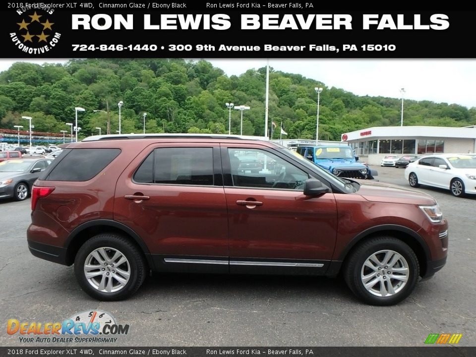 2018 Ford Explorer XLT 4WD Cinnamon Glaze / Ebony Black Photo #1