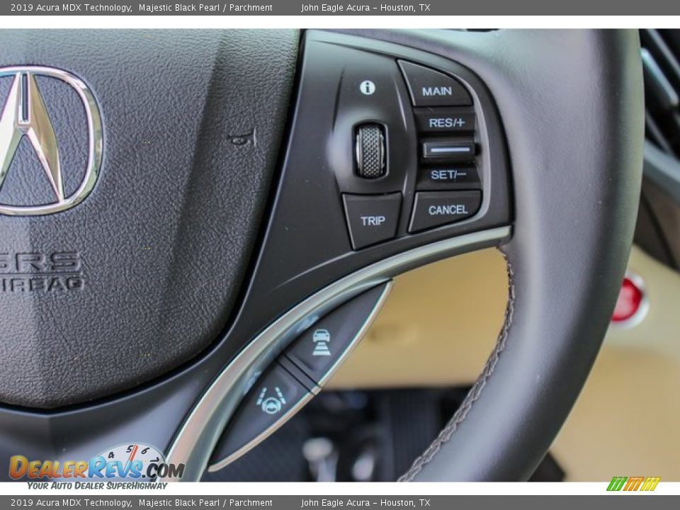 2019 Acura MDX Technology Majestic Black Pearl / Parchment Photo #35