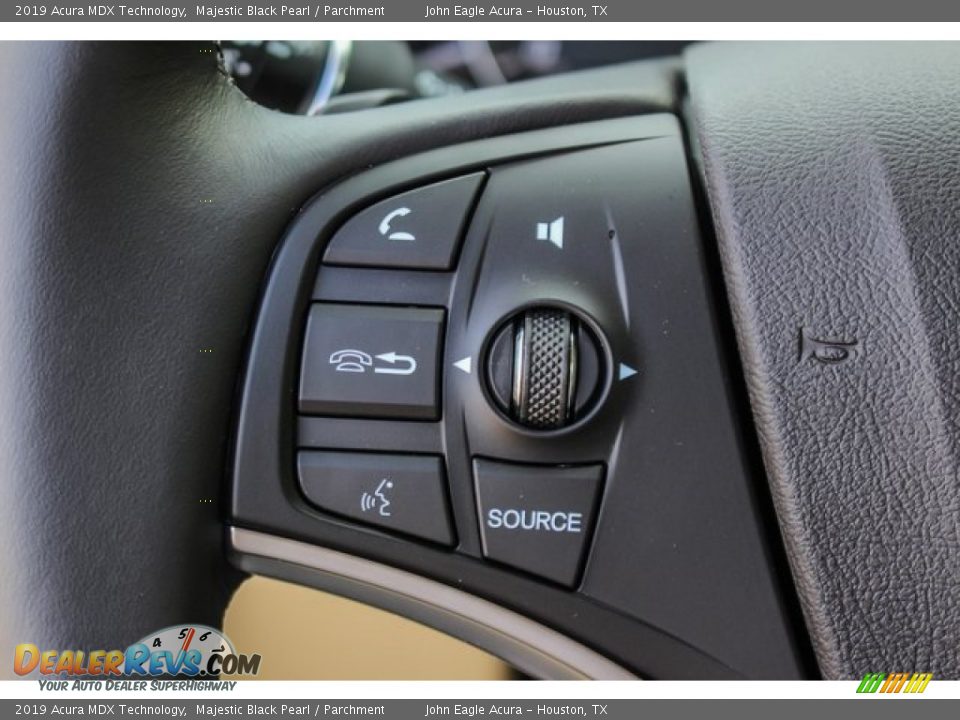 2019 Acura MDX Technology Majestic Black Pearl / Parchment Photo #36